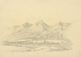 Eugen Wallachy – Pohľad na Veľkú a Tatry 