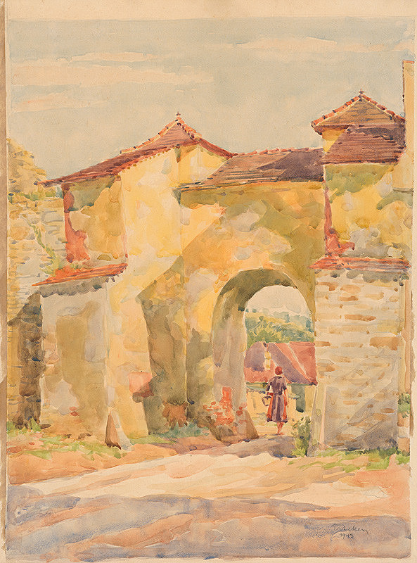 Július Ertekeš – Mestská brána v Levoči-Košická brána