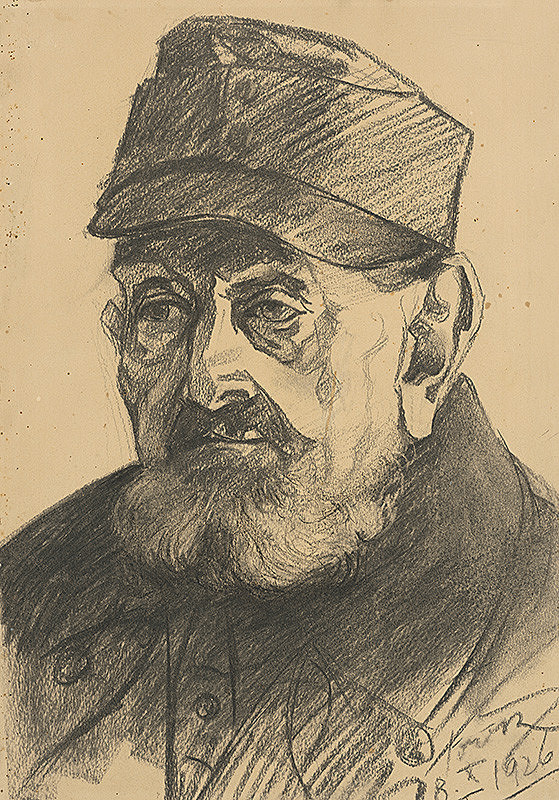 Július Török – Štúdia k podobizni starého muža