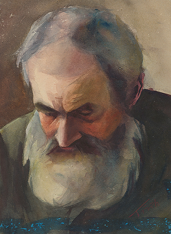 Július Török – Podobizeň staršieho muža s bradou 