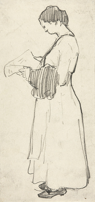 Eduard Putra – Dáma čítajúca noviny 