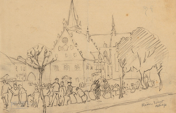 Ernest Rákosi – Na trhu v Bardejove 