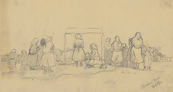 Ernest Rákosi – Na trhu v Bardejove 