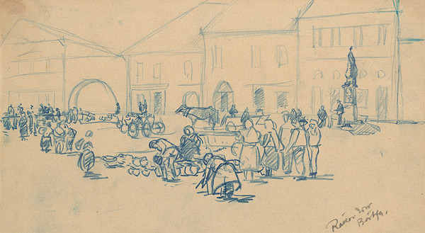 Ernest Rákosi – Na trhu v Bardejove V.