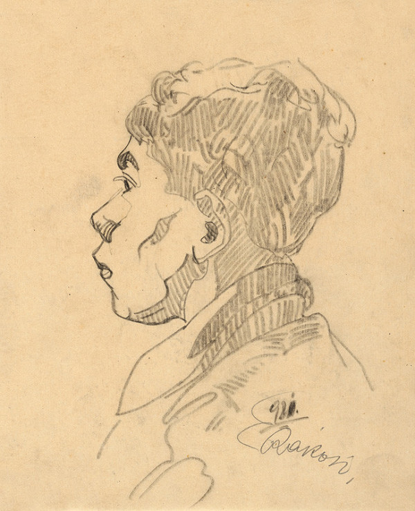 Ernest Rákosi – Skica hlavy chlapca