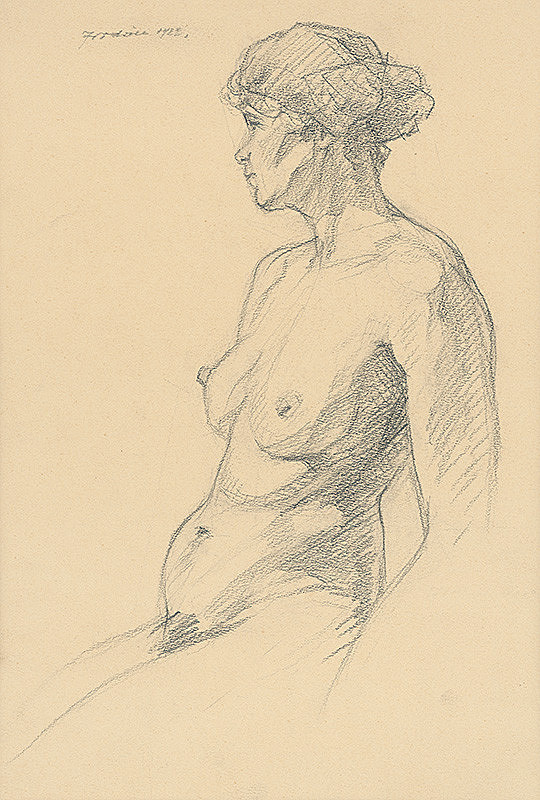 Mikuláš Jordán – Stojaci ženský akt I. 