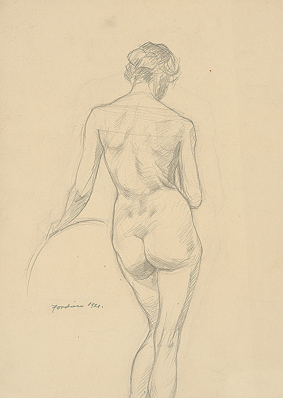 Mikuláš Jordán – Stojaci ženský akt III. 