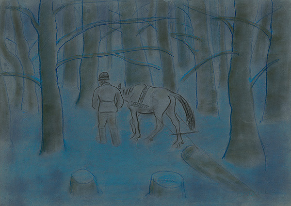 Imrich Oravec – Sťahovanie dreva 