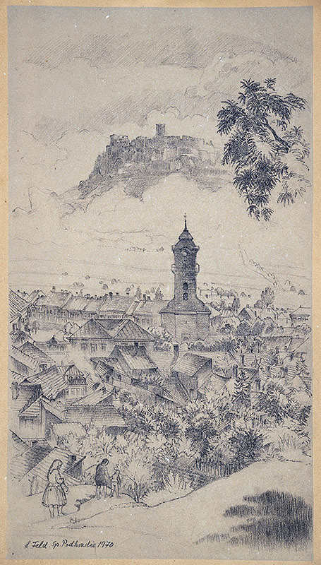 Ľudovít Feld – Pohľad na Spišské Podhradie 