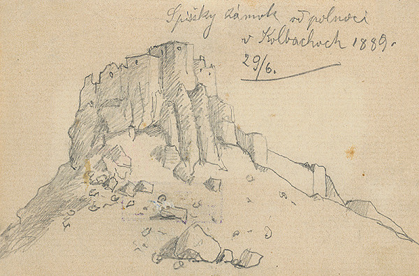 Jozef Hanula – Pohľad na Spišský hrad 