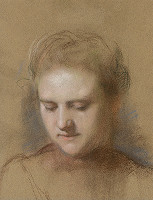 Andrej Emericzy – Štúdia hlavy dievčaťa 