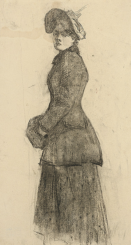 Ákos Aranyossy – Štúdia dámy s rukávnikom 