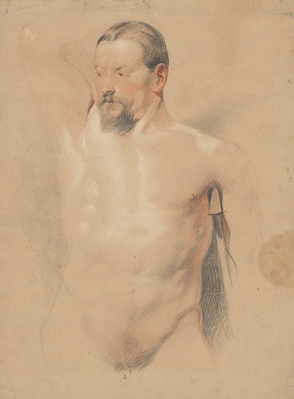 Stredoeurópsky maliar z 2. polovice 19. storočia – Štúdia mužského aktu 