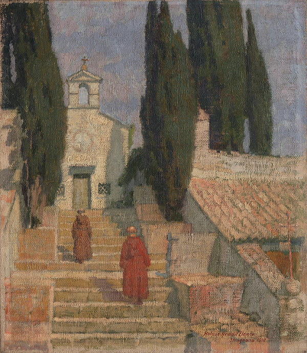 Elemír Halász-Hradil – Do kostola 