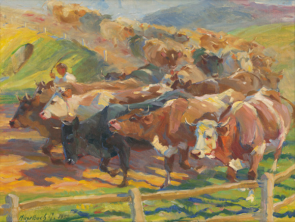 Gejza Kieselbach – Kravy idúce z paše 