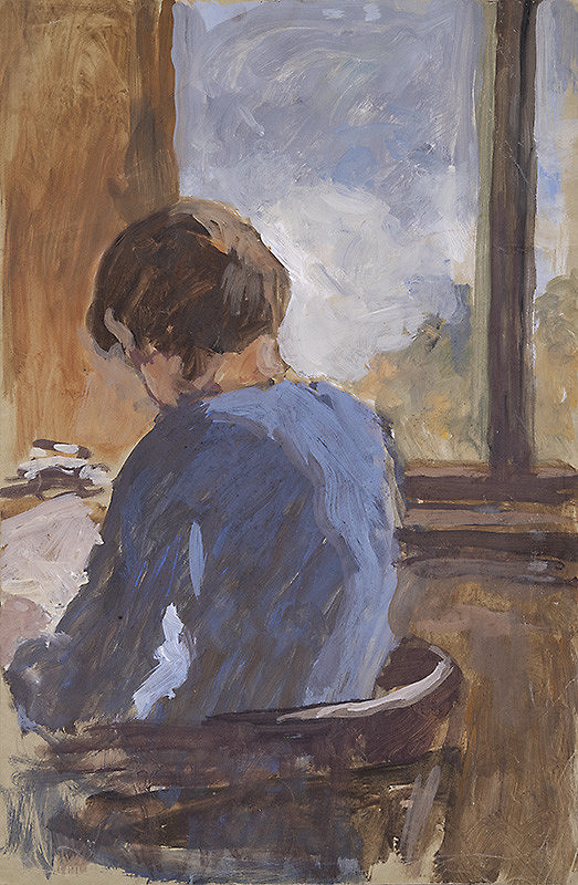 Andor Borúth – Dievča sediace pri okne