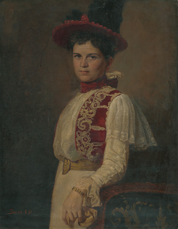 Andrej Bača – Podobizeň mladej dámy v klobúku