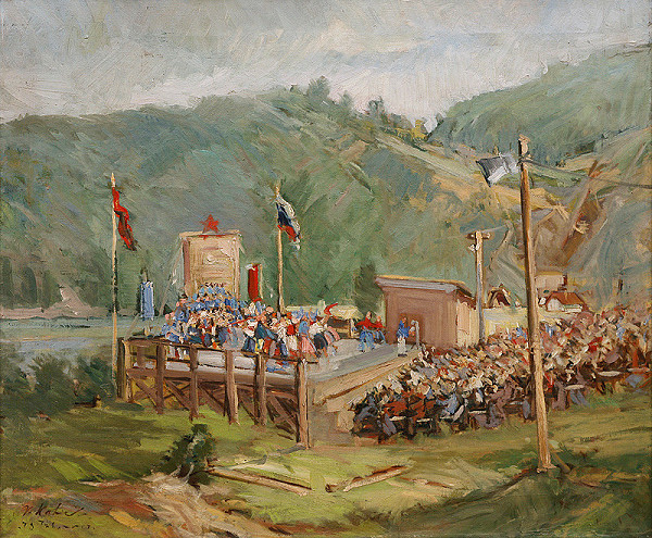 Vojtech Kalna – Oslava na stavbe 