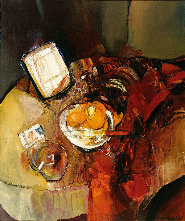 Štefan Roskoványi – Zátišie s pomarančovými šupkami 