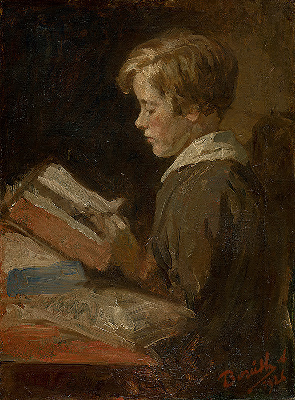 Andor Borúth – Dievčatko s knihou 