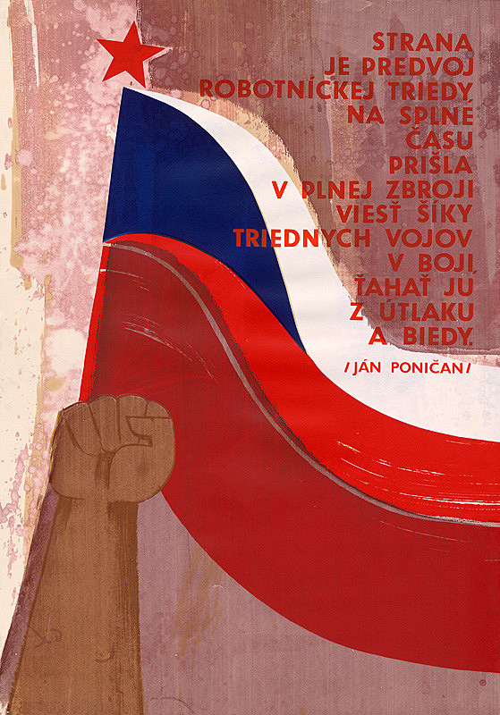 Anna Boršovská-Nemcová – Vznik KSČ (návrh na plagát) 