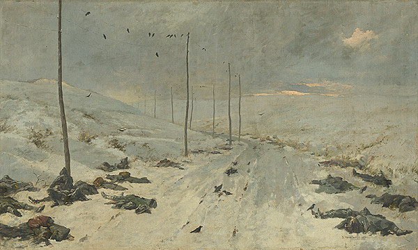 Maďarský maliar z 1. tretiny 20. storočia, Vasilij Vasiljevič Vereščagin – Po boji 