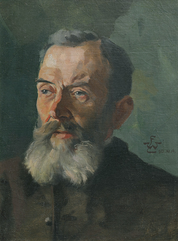 Slovenský maliar zo začiatku 20. storočia – Podobizeň muža s bradou