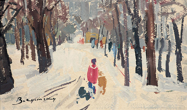 Július Bukovinský – Petrovov sad v zime 