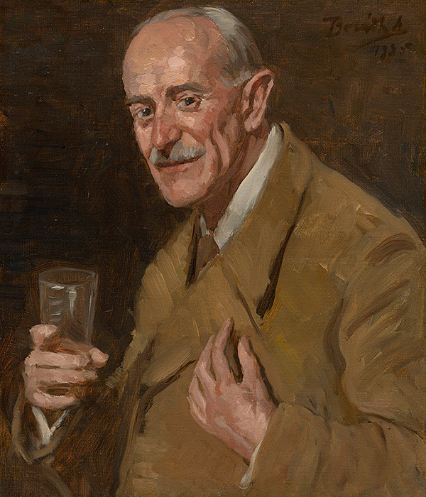 Andor Borúth – Podobizeň muža s pohárom v ruke 
