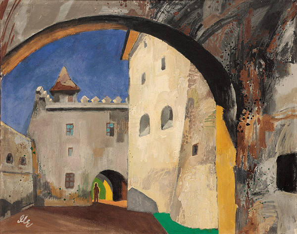 Edita Fedorivna Medvecka-Lutak – Nádvorie hradu Stará Ľubovňa 