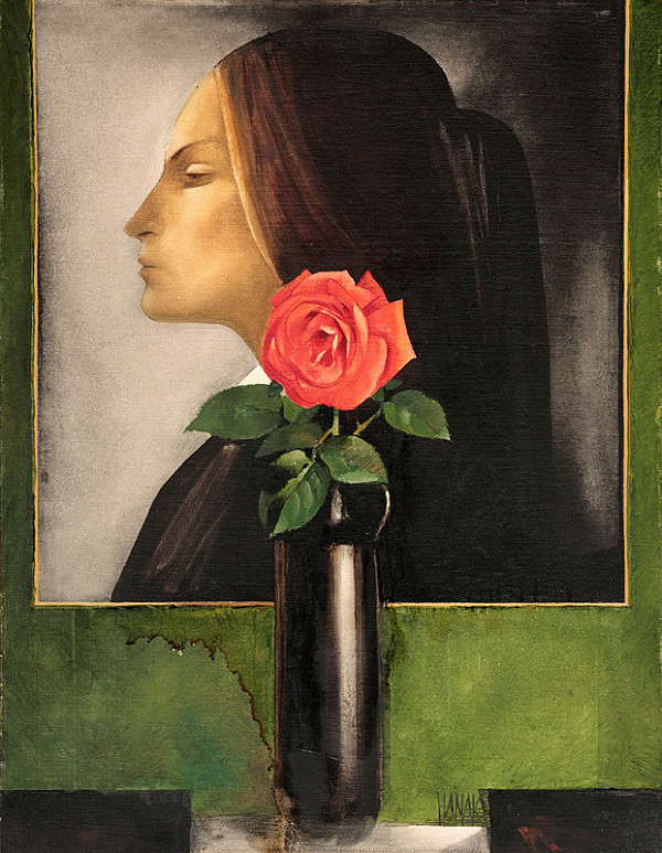 Ján Hanák – Zátišie s ružou
