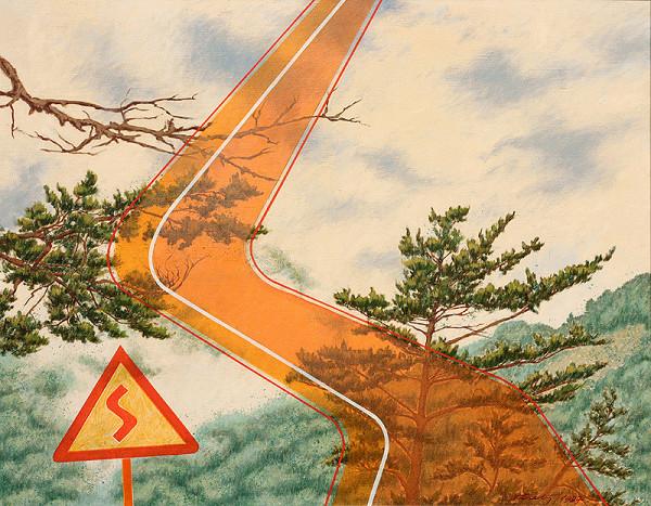 František Veselý – Cesta v horách 