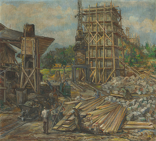 Július Jakoby – Stavba mostu 