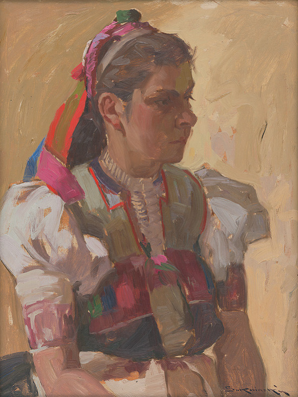 Július Bukovinský – Dievča v kroji 