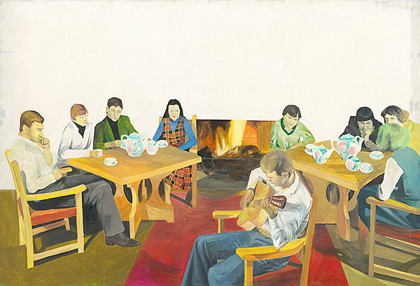 Gabriel Hošovský – Optimistická skupina pri krbe 