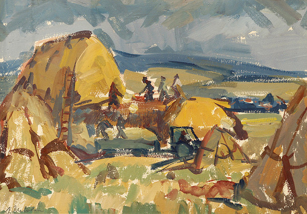 Juraj Škatulár – Žatva v Ličartovciach / Kendiciach 