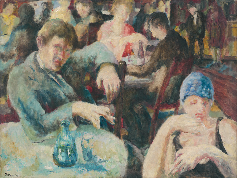 Július Jakoby – V bare, 1929, Východoslovenská galéria 