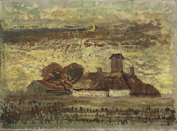 Miloš Alexander Bazovský – Krajina s dedinou 