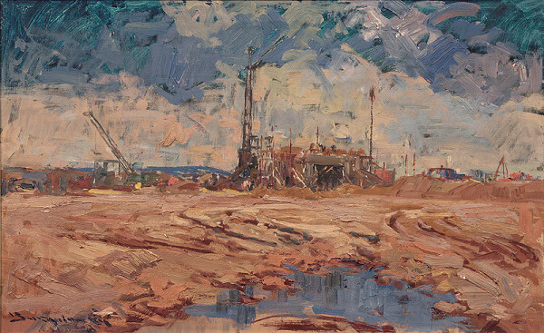 Július Bukovinský – Stavba betonárky 