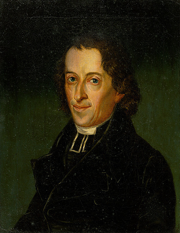 Stredoeurópsky maliar z 1. polovice 19. storočia – Podobizeň cirkevného hodnostára 