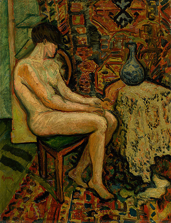 Révai – Sediaci akt v interiéri 