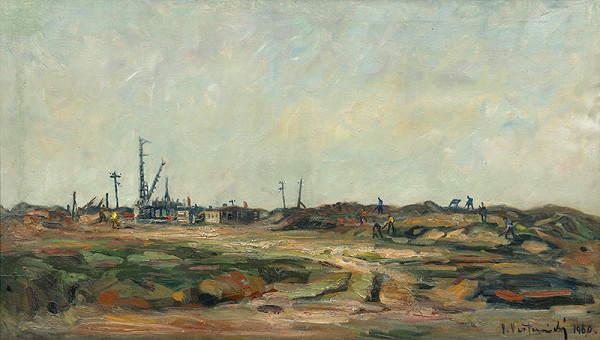 Vladimír Vestenický – Pracovisko na výstavbe Východoslovenských železiarní 