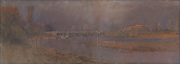 Ladislav Mednyánszky – Pri rieke 