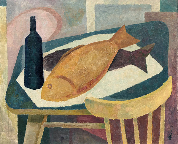 Mirko Milan – Zátišie s rybami 