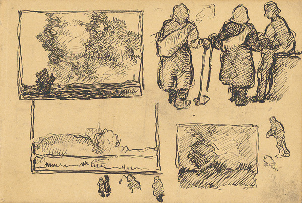 Július Koreszka – Štúdie krajín a dedinských žien zozadu 