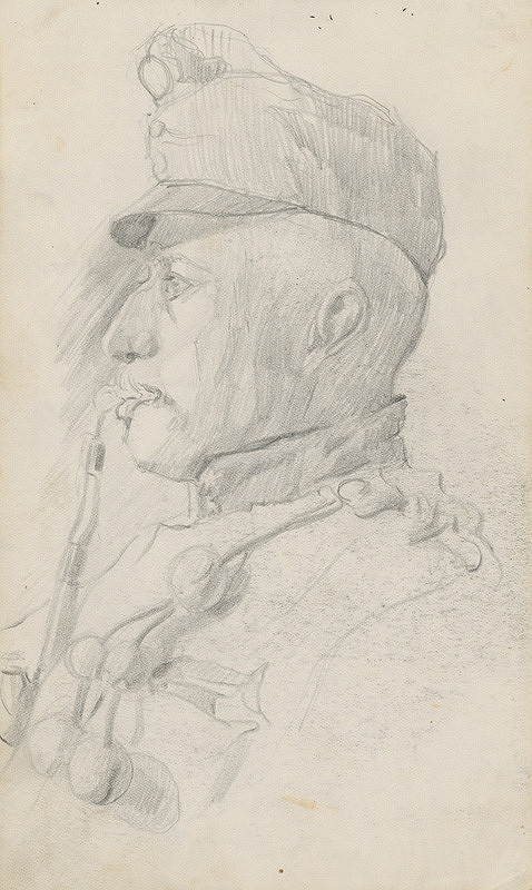 Július Koreszka – Vojak fajčiaci fajku 