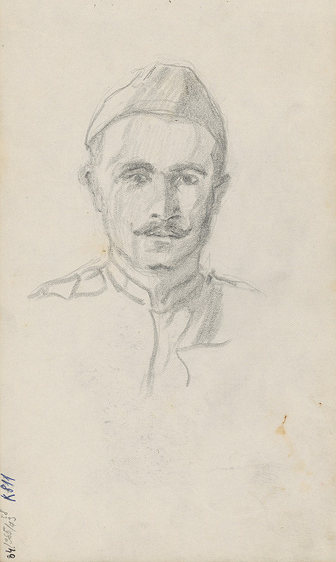 Július Koreszka – Vojak s jednoduchou čiapkou 