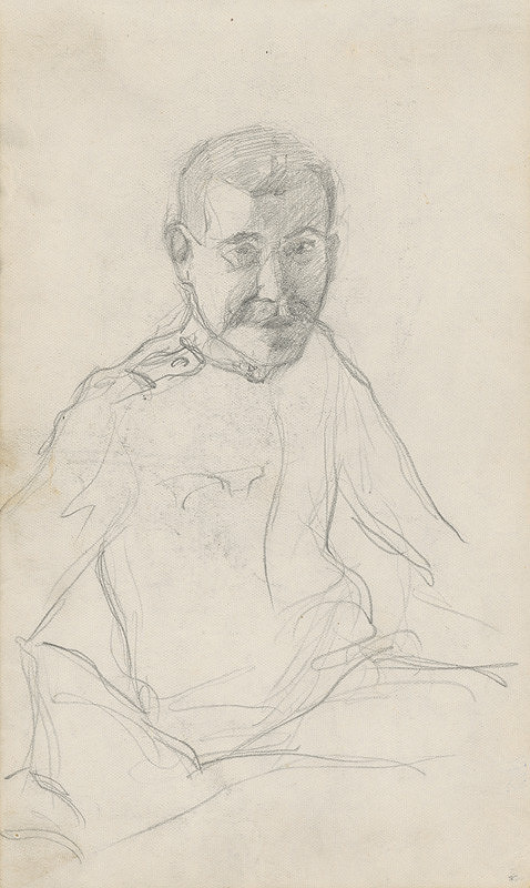 Július Koreszka – Portrét sediaceho vojaka 