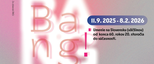 Bang! Bang?!
Art in Slovakia (mostly) from the late 1960s to the present day, as selected from the SNG collections