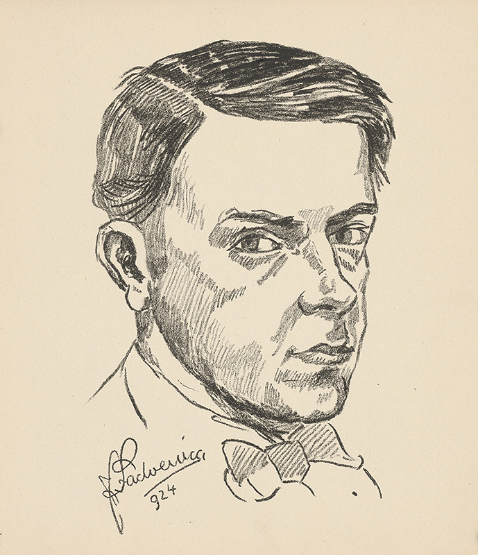 Ján Ladvenica - Autoportrét, 1924